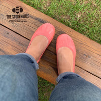 Coral Oil Tanned Storehouse Flats