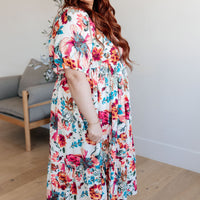 Let Me Frolic Balloon Sleeve Floral Dress