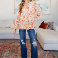 Marigold Dreams Floral Blouse