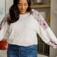 Mountain Side Waffle Knit Long Sleeve Top