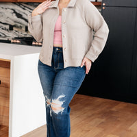 My Best Offer Quilted Texture Shacket