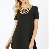 criss cross tee