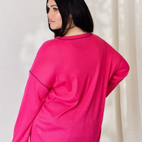 Celeste Full Size Oversized Long Sleeve Top