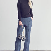 Jade By Jane Full Size Center Seam Straight Leg Pants in Denim