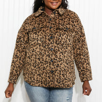 Jodifl Driving Me Wild Full Size Run Leopard Jacket