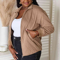 Heimish Full Size Zip-Up Jacket with Pockets