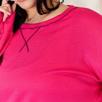 Celeste Full Size Oversized Long Sleeve Top