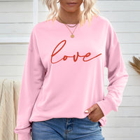 LOVE Dropped Shoulder Sweatshirt