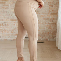 Magic Ankle Crop Skinny Pants in Khaki