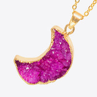 Moon Druzy Pendant