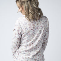 IN STOCK Soft Funnel Neck - Blush Floral