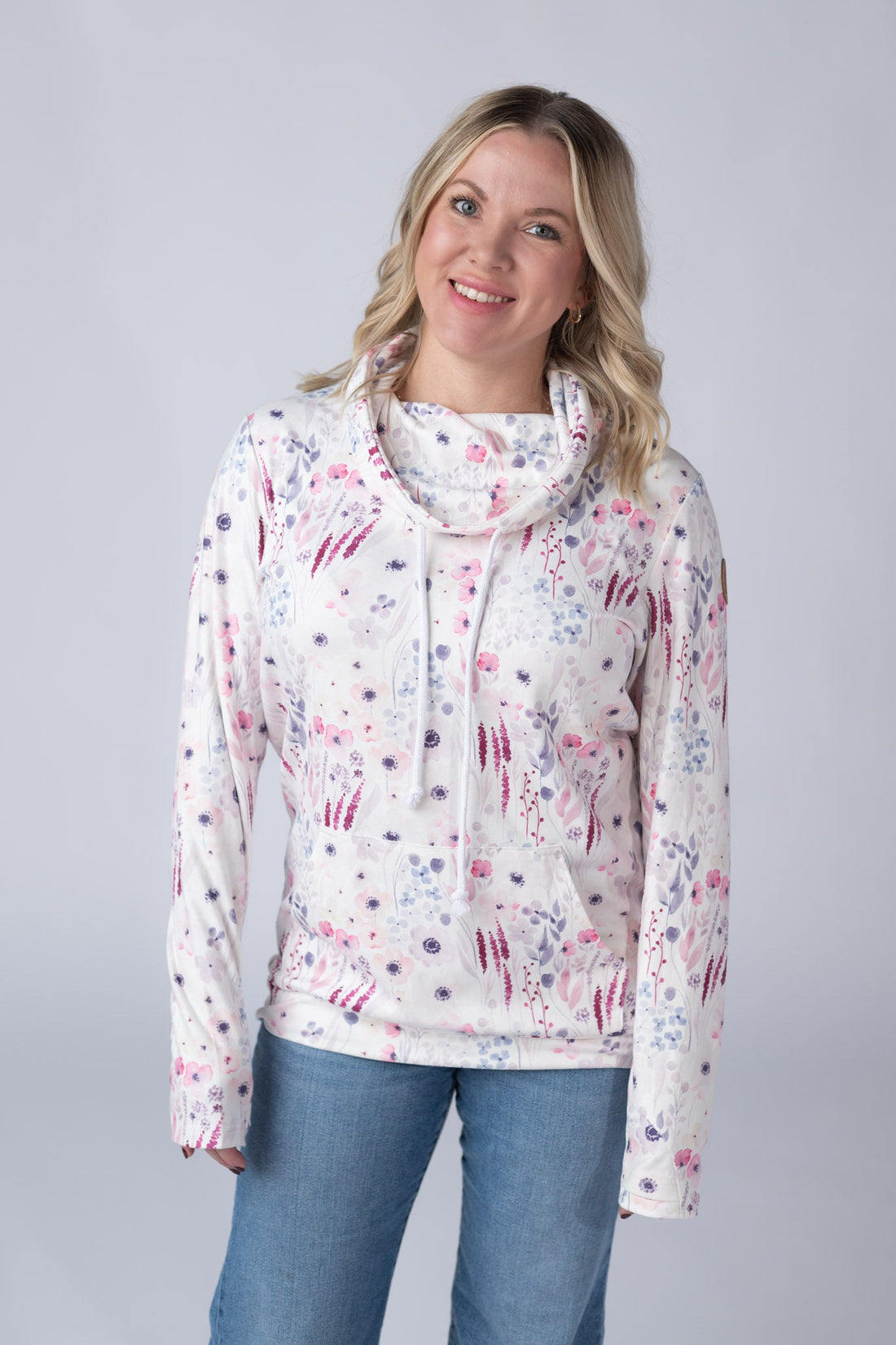 IN STOCK Soft Funnel Neck - Wildflower Gardens