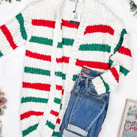 IN STOCK Christmas Stripe Cardigan