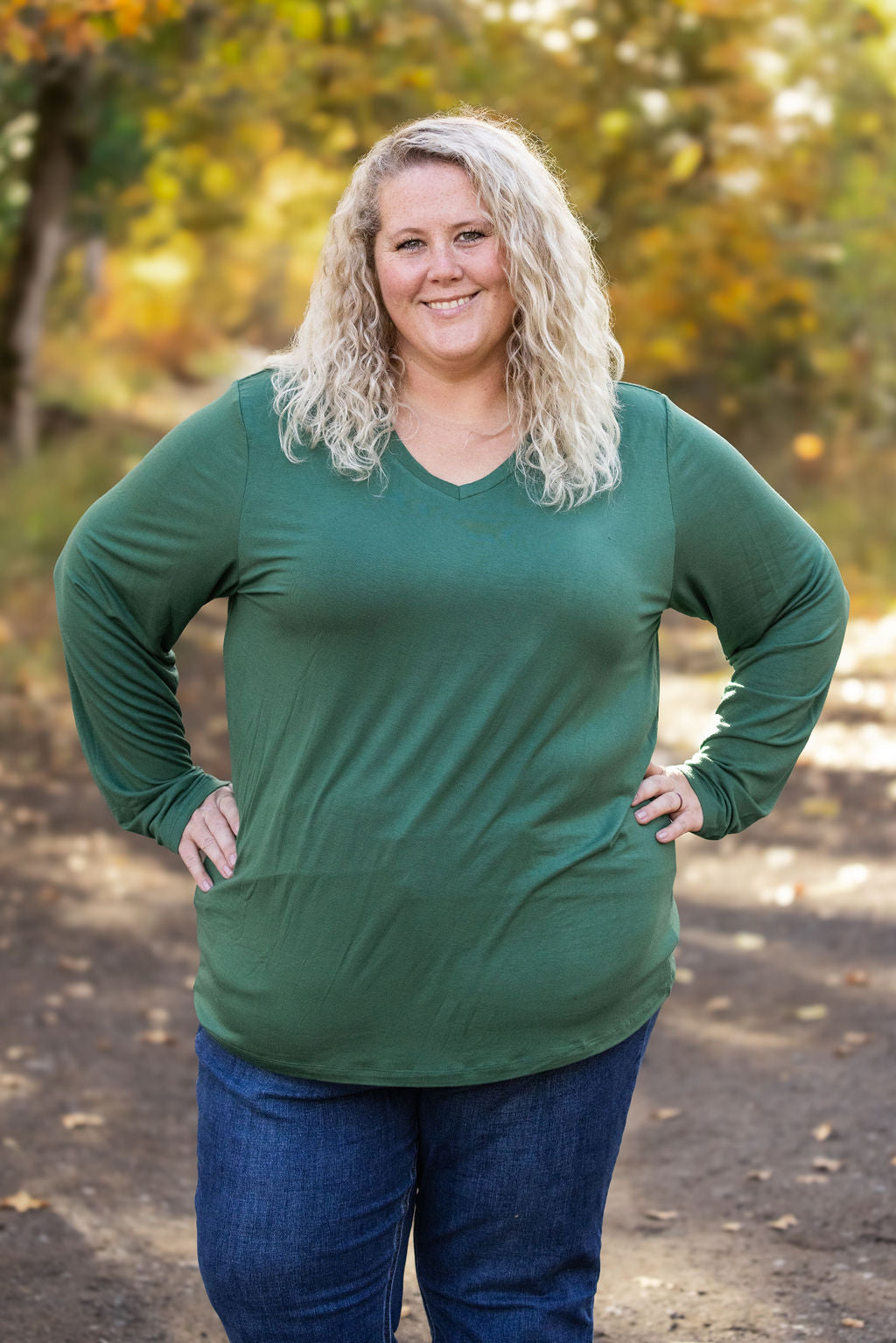 IN STOCK Larissa Long Sleeve - Evergreen