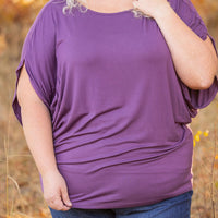 IN STOCK Darcy Dolman - Dark Purple | Women's Flowy Top FINAL SALE