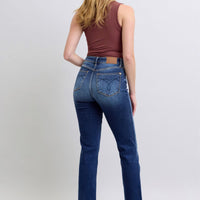 Judy Blue Full Size Washed Straight Leg Jeans with Pockets