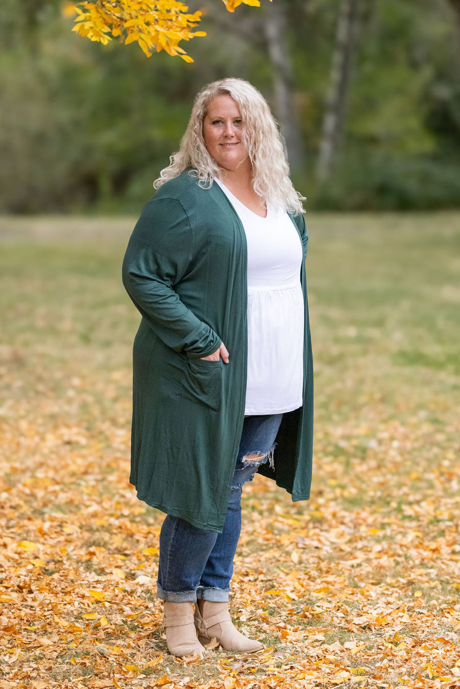 IN STOCK Classic Cardigan - Evergreen