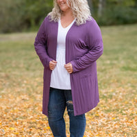 IN STOCK Classic Cardigan - Purple FINAL SALE