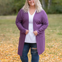 IN STOCK Classic Cardigan - Purple FINAL SALE