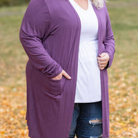 IN STOCK Classic Cardigan - Purple FINAL SALE