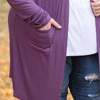 IN STOCK Classic Cardigan - Purple FINAL SALE