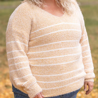 IN STOCK Cozy Striped Sweater - Mustard FINAL SALE