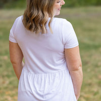 IN STOCK Sarah Ruffle Short Sleeve - White | Women's Top