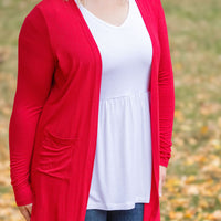 IN STOCK Classic Cardigan - Red