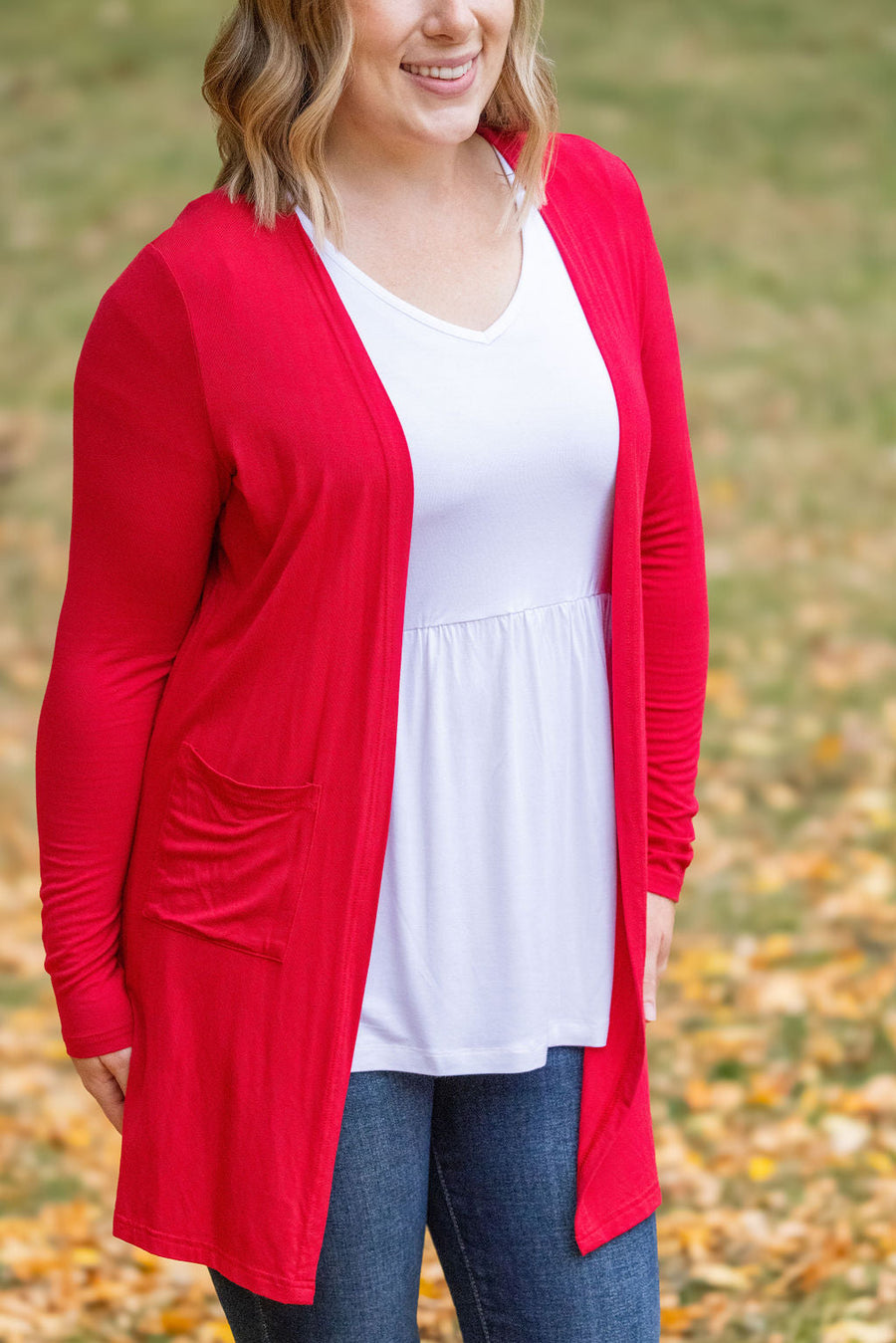 IN STOCK Classic Cardigan - Red