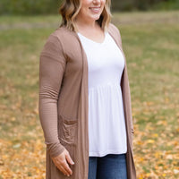 IN STOCK Classic Cardigan - Mocha FINAL SALE