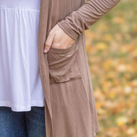 IN STOCK Classic Cardigan - Mocha FINAL SALE