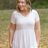 IN STOCK Sarah Ruffle Short Sleeve - Ivory | Women's Top