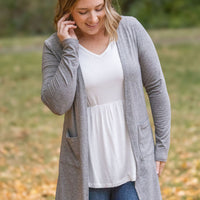 IN STOCK Classic Cardigan - Light Grey FINAL SALE