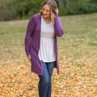 IN STOCK Classic Cardigan - Purple FINAL SALE