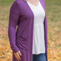 IN STOCK Classic Cardigan - Purple FINAL SALE