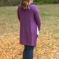 IN STOCK Classic Cardigan - Purple FINAL SALE