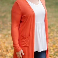 IN STOCK Classic Cardigan - Pumpkin FINAL SALE