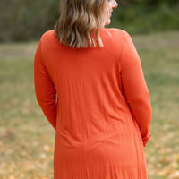 IN STOCK Classic Cardigan - Pumpkin FINAL SALE