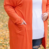 IN STOCK Classic Cardigan - Pumpkin FINAL SALE