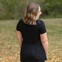 IN STOCK Sarah Ruffle Short Sleeve - Black | Women's Top