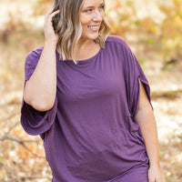 IN STOCK Darcy Dolman - Dark Purple | Women's Flowy Top FINAL SALE