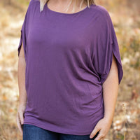 IN STOCK Darcy Dolman - Dark Purple | Women's Flowy Top FINAL SALE