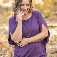 IN STOCK Darcy Dolman - Dark Purple | Women's Flowy Top FINAL SALE