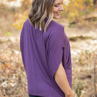 IN STOCK Darcy Dolman - Dark Purple | Women's Flowy Top FINAL SALE