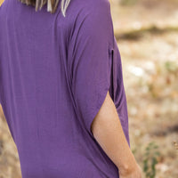 IN STOCK Darcy Dolman - Dark Purple | Women's Flowy Top FINAL SALE