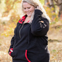 IN STOCK Avery Accent HalfZip Hoodie - Buffalo Plaid