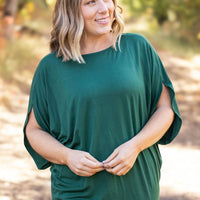 IN STOCK Darcy Dolman Top - Forest Green | Women's Flowy Top