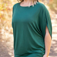 IN STOCK Darcy Dolman Top - Forest Green | Women's Flowy Top