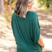 IN STOCK Darcy Dolman Top - Forest Green | Women's Flowy Top