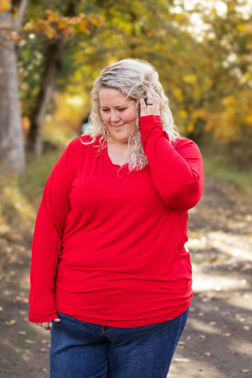 IN STOCK Larissa Long Sleeve - Red